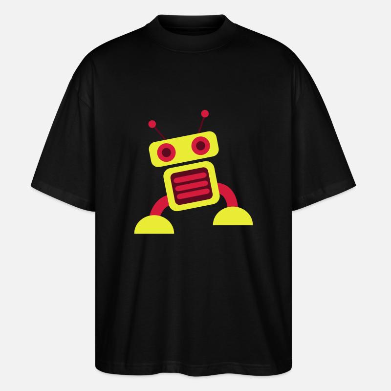 robot 3c - Stanley/Stella Oversized Unisex Bio T-Shirt Blaster 2.0 - Schwarz