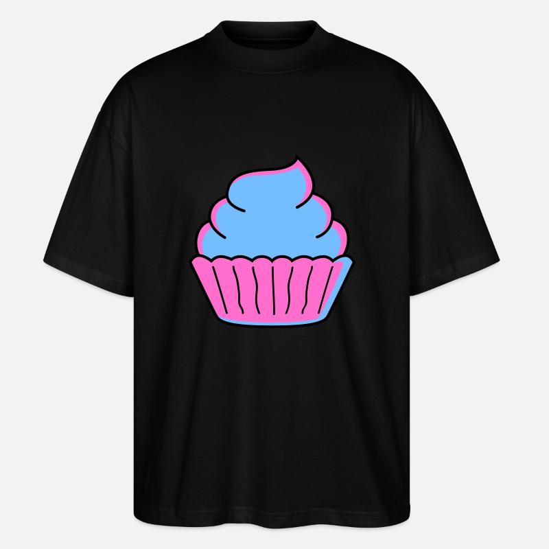cupcake - Stanley/Stella Oversized Unisex Organic T-shirt Blaster 2.0 - black