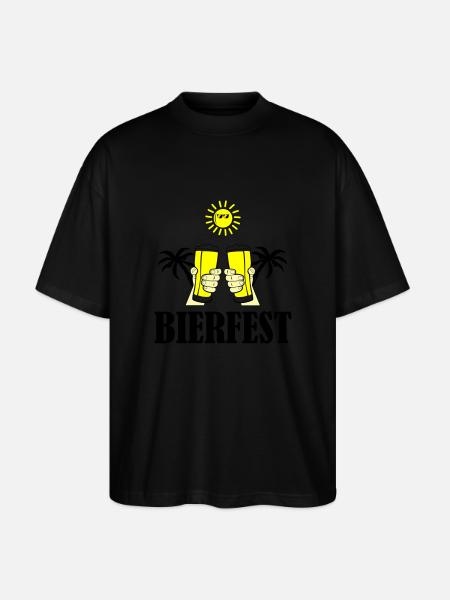 bierfest 01 - Stanley/Stella Oversized Unisex Bio T-Shirt Blaster 2.0 - Schwarz