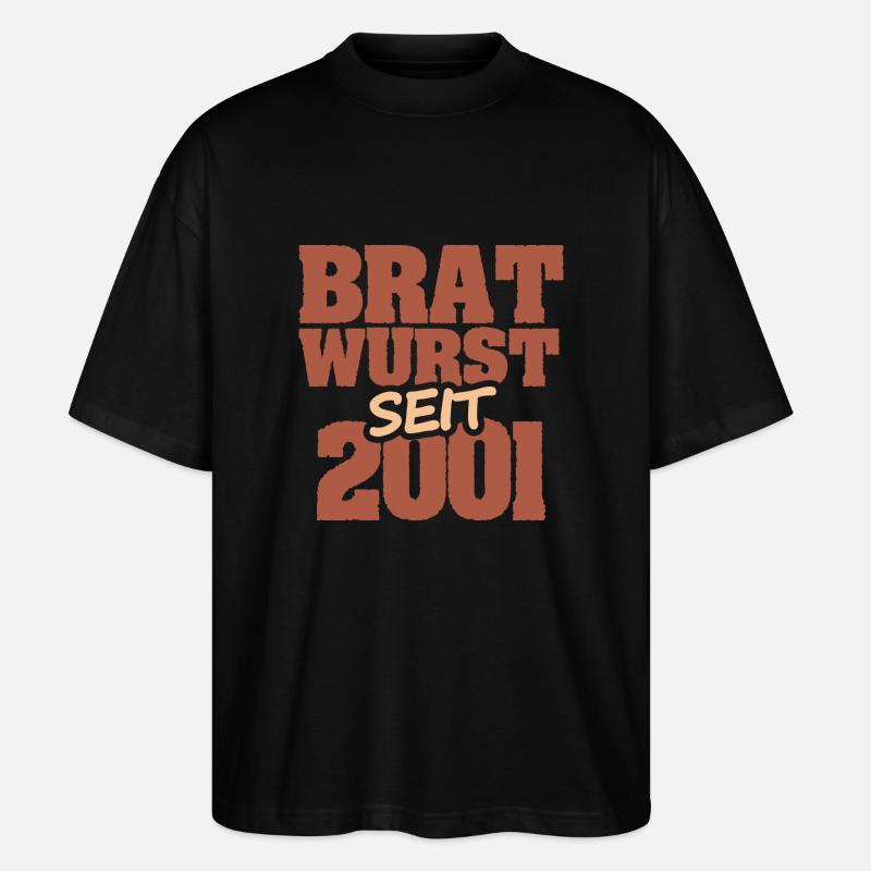 Barbecue 2001 - Stanley/Stella Oversized Unisex Bio T-Shirt Blaster 2.0 - Schwarz