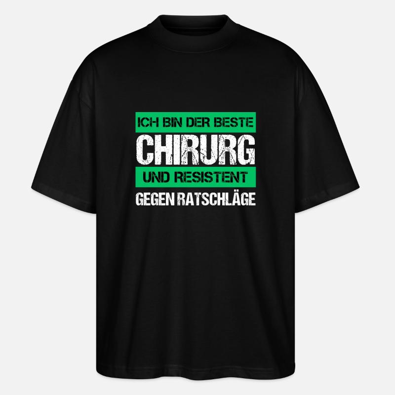 Resistenter Chirurg - Stanley/Stella Oversized Unisex Bio T-Shirt Blaster 2.0 - Schwarz