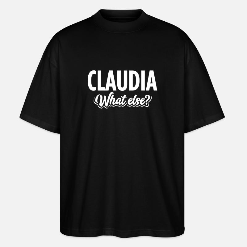 CLAUDIA - we - Stanley/Stella Oversized Unisex Bio T-Shirt Blaster 2.0 - Schwarz