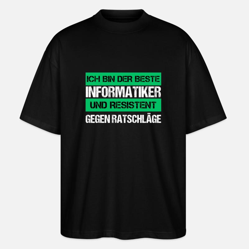 Informaticien résistant - T-shirt bio Blaster 2.0 coupe oversize Stanley/Stella Unisexe - noir