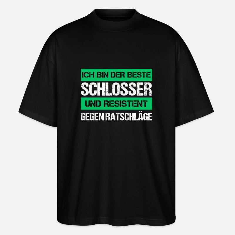Serrurier résistant - T-shirt bio Blaster 2.0 coupe oversize Stanley/Stella Unisexe - noir