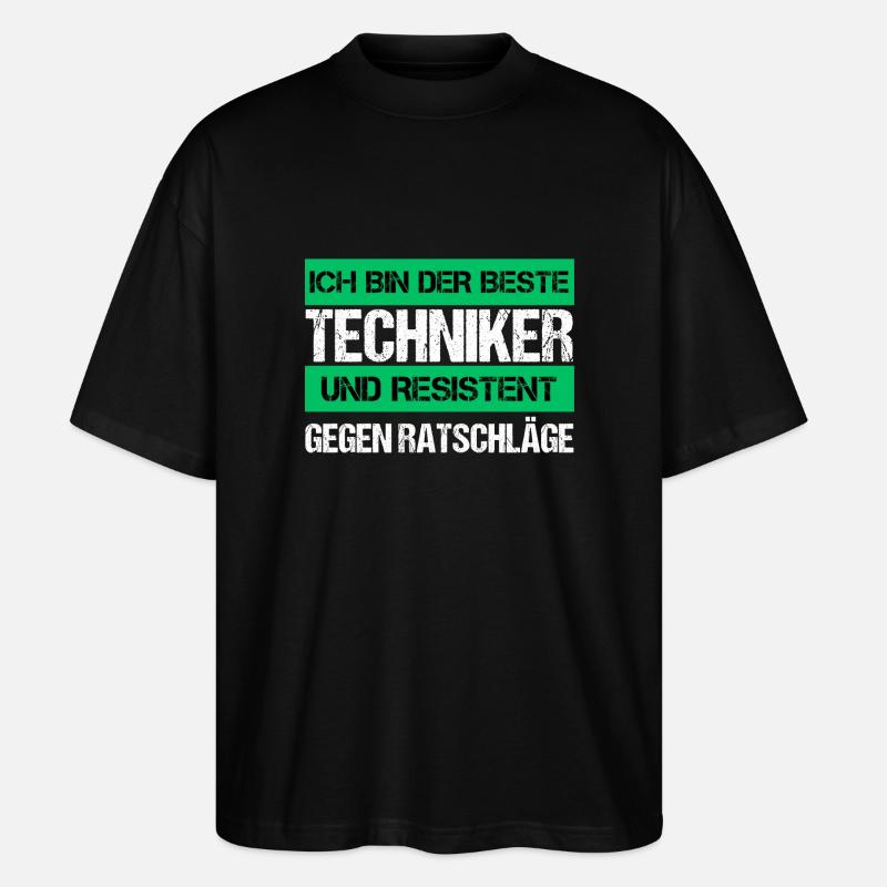 Resistant Technician - Stanley/Stella Oversized Unisex Organic T-shirt Blaster 2.0 - black