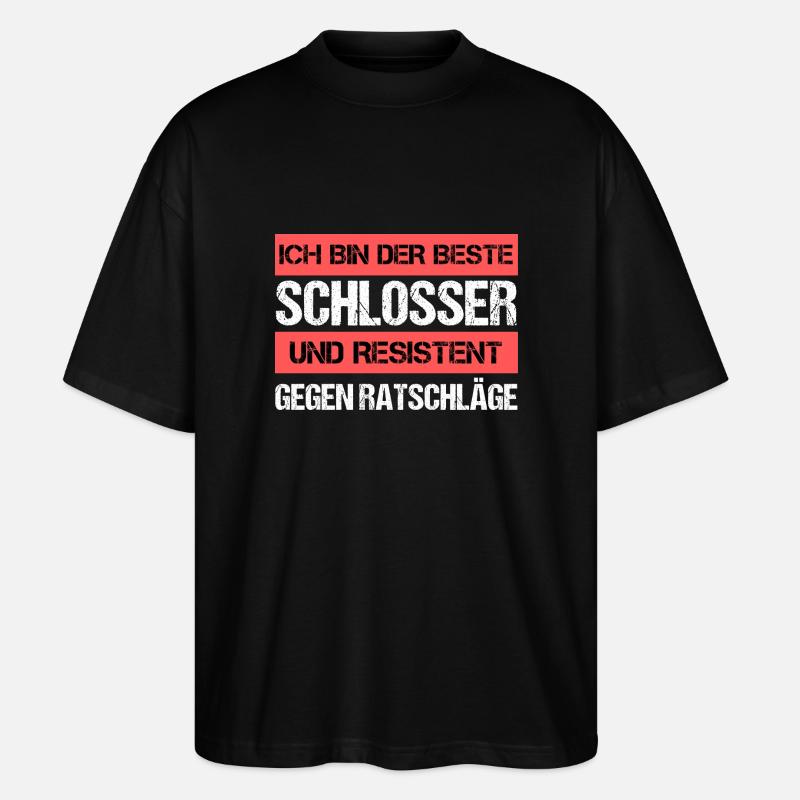 Serrurier résistant - T-shirt bio Blaster 2.0 coupe oversize Stanley/Stella Unisexe - noir