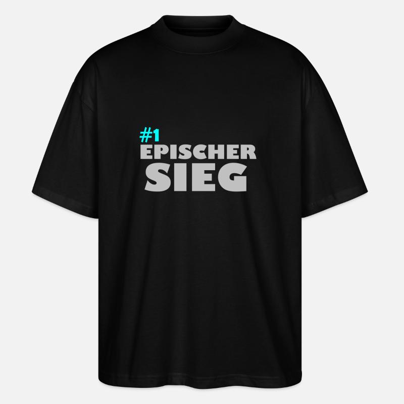 Epischer Sieg - Stanley/Stella Oversized Unisex Bio T-Shirt Blaster 2.0 - Schwarz