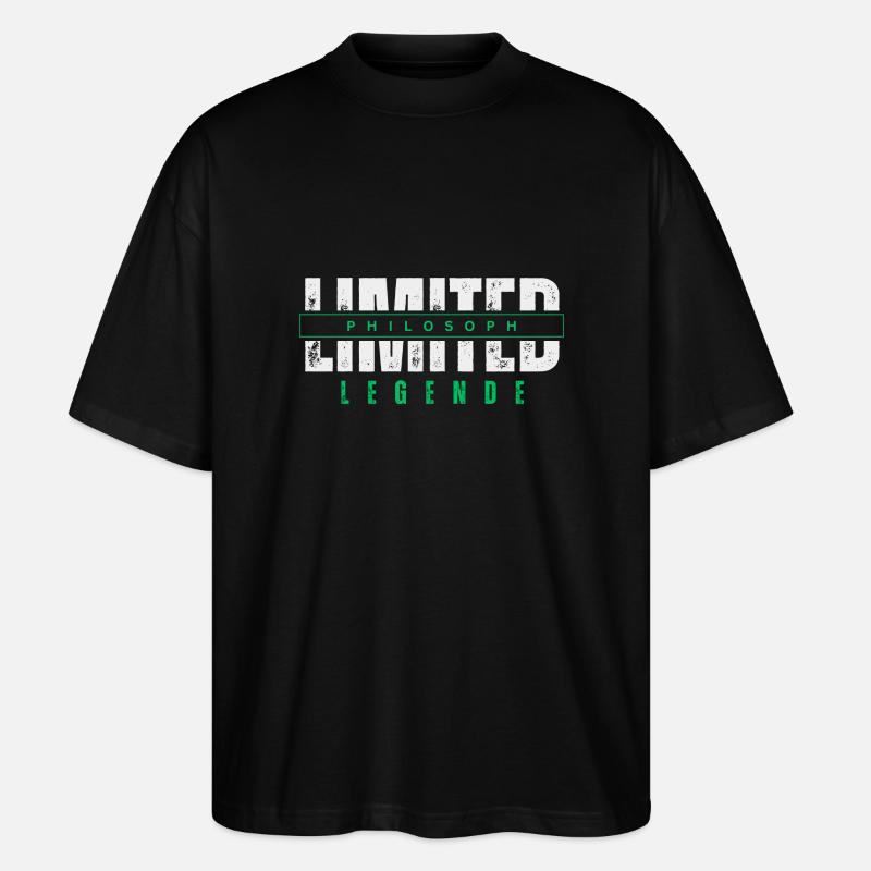 Limited Philosopher Legend. - Stanley/Stella Oversized Unisex Organic T-shirt Blaster 2.0 - black