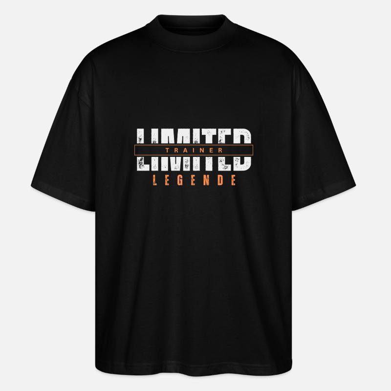 Limited Trainer Legende. - Stanley/Stella Oversized Unisex Bio T-Shirt Blaster 2.0 - Schwarz
