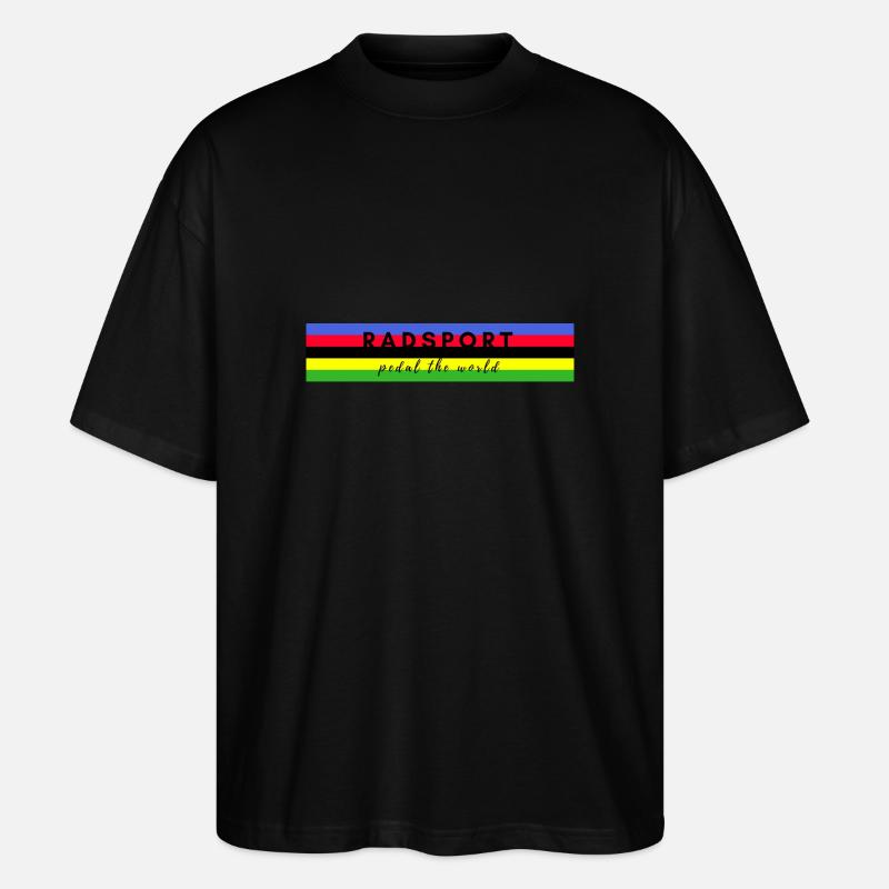 Champion du monde de cyclisme - T-shirt bio Blaster 2.0 coupe oversize Stanley/Stella Unisexe - noir