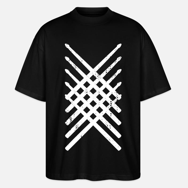 Drumsticks - Stanley/Stella Oversized Unisex Bio T-Shirt Blaster 2.0 - Schwarz