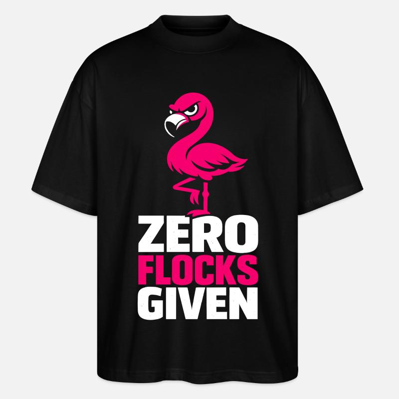 Zero Flocks Given - Stanley/Stella Oversized Unisex Bio T-Shirt Blaster 2.0 - Schwarz