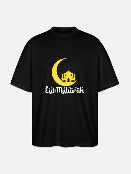 Eid Mubarak - Stanley/Stella Oversized Unisex Organic T-shirt Blaster 2.0 - black