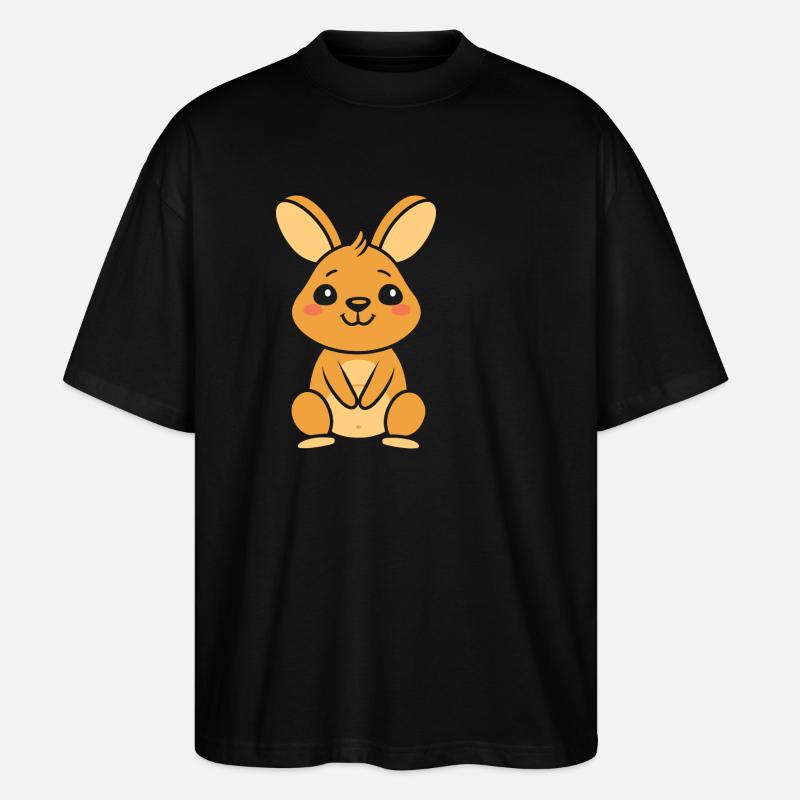 wallaby - T-shirt bio Blaster 2.0 coupe oversize Stanley/Stella Unisexe - noir