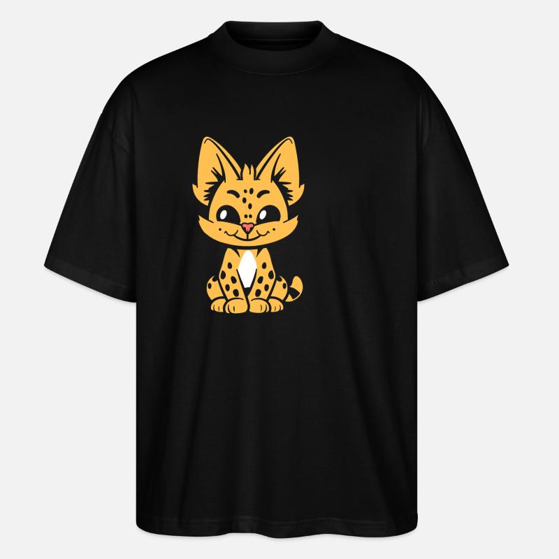 serval - T-shirt bio Blaster 2.0 coupe oversize Stanley/Stella Unisexe - noir