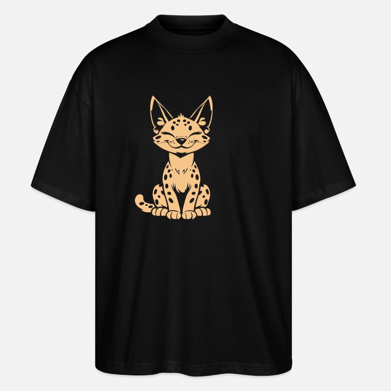Serval - Stanley/Stella Oversized Unisex Bio T-Shirt Blaster 2.0 - Schwarz