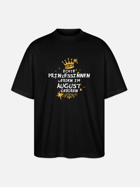 August - Stanley/Stella Oversized Unisex Bio T-Shirt Blaster 2.0 - Schwarz