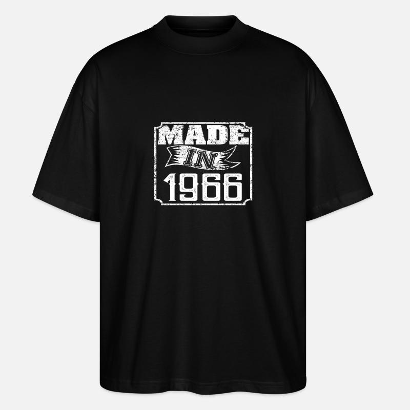 Fabriqué en 1966 - T-shirt bio Blaster 2.0 coupe oversize Stanley/Stella Unisexe - noir
