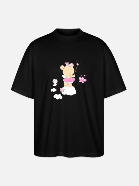 Magic Teddy Bear Princess - Stanley/Stella Oversized Unisex Bio T-Shirt Blaster 2.0 - Schwarz