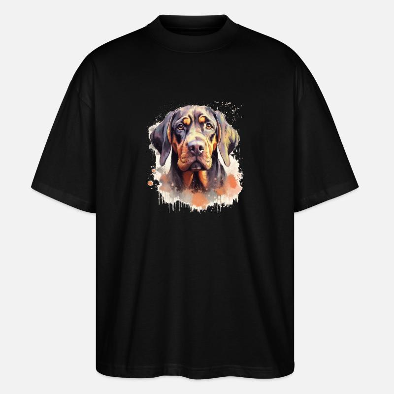 Hund - Stanley/Stella Oversized Unisex Bio T-Shirt Blaster 2.0 - Schwarz