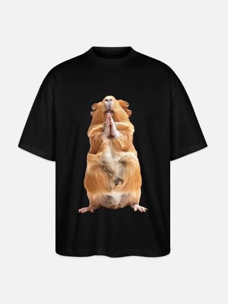 Meerschweinchen - Stanley/Stella Oversized Unisex Bio T-Shirt Blaster 2.0 - Schwarz