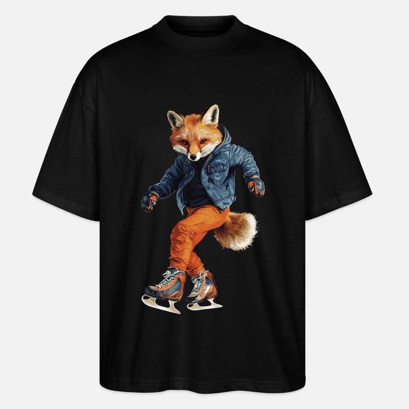 Fuchs - Stanley/Stella Oversized Unisex Bio T-Shirt Blaster 2.0 - Schwarz