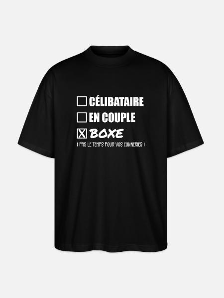 Single-Paar-Boxen - Boxer-Geschenk - Stanley/Stella Oversized Unisex Bio T-Shirt Blaster 2.0 - Schwarz