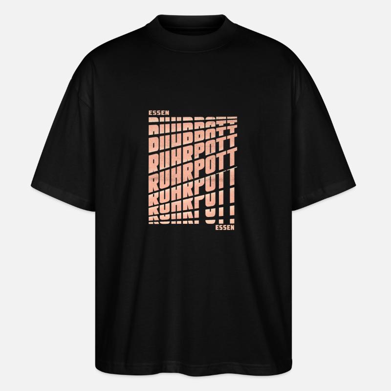 Ruhrpott Essen - Stanley/Stella Oversized Unisex Bio T-Shirt Blaster 2.0 - Schwarz