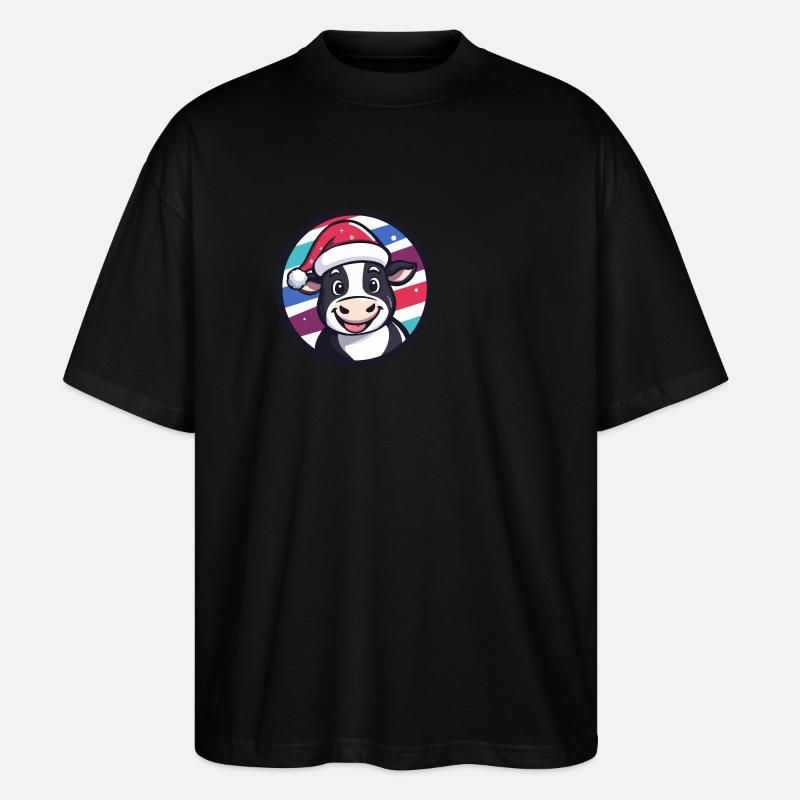 Vache Noël Noël - T-shirt bio Blaster 2.0 coupe oversize Stanley/Stella Unisexe - noir
