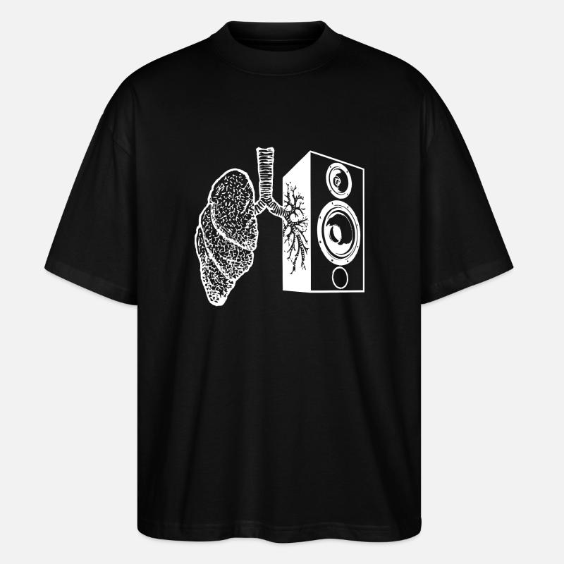 Lung speaker - Stanley/Stella Oversized Unisex Organic T-shirt Blaster 2.0 - black