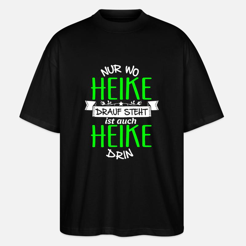 HEIKE die Echte - Stanley/Stella Oversized Unisex Bio T-Shirt Blaster 2.0 - Schwarz