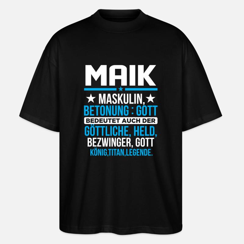MAIK - Titan - Stanley/Stella Oversized Unisex Bio T-Shirt Blaster 2.0 - Schwarz