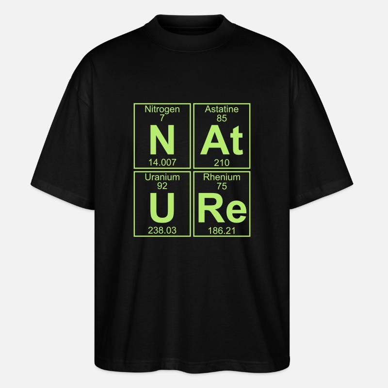 N-At-U-Re (nature) - Full - Stanley/Stella Oversized Unisex Bio T-Shirt Blaster 2.0 - Schwarz