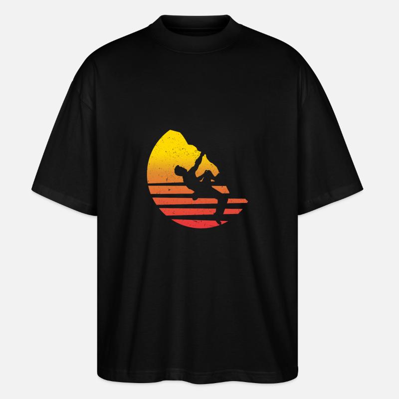 Klettern - Stanley/Stella Oversized Unisex Bio T-Shirt Blaster 2.0 - Schwarz