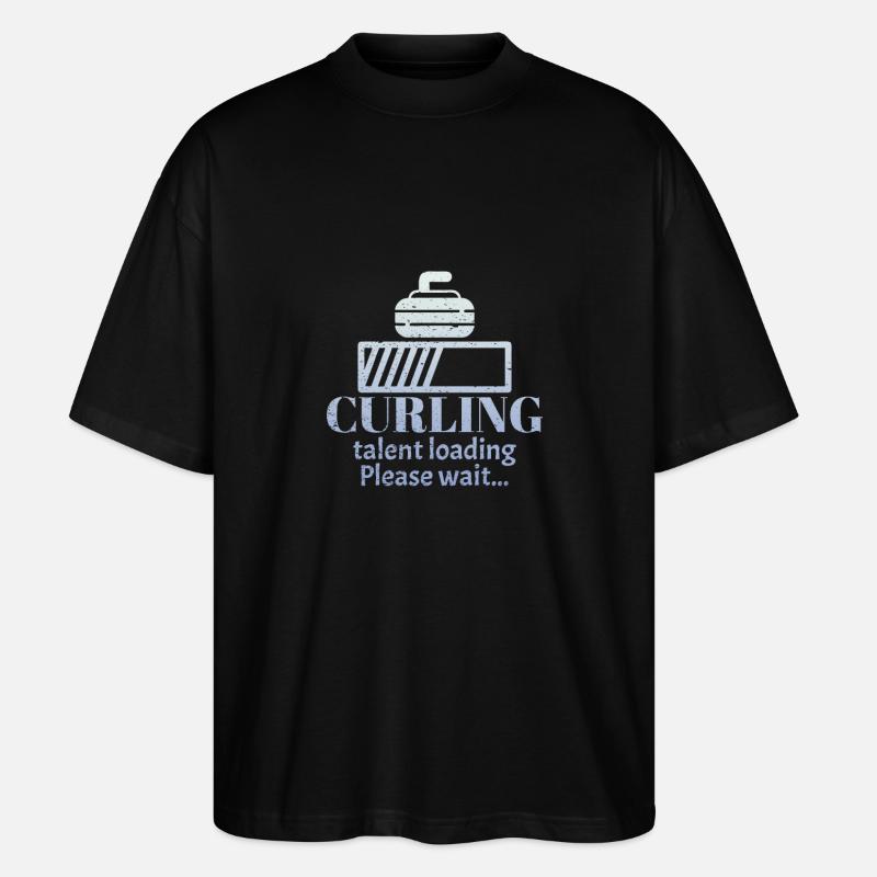 Curling curling curling - T-shirt bio Blaster 2.0 coupe oversize Stanley/Stella Unisexe - noir