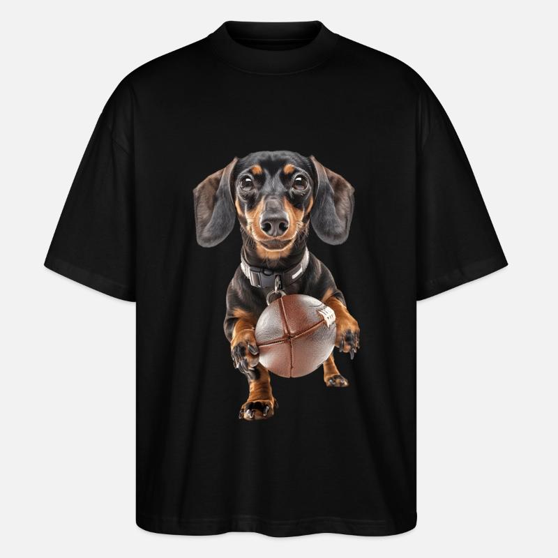 Teckel - T-shirt bio Blaster 2.0 coupe oversize Stanley/Stella Unisexe - noir