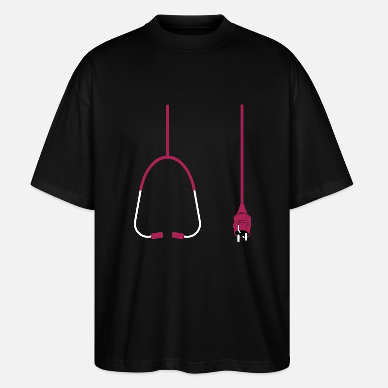 Stethoscop Power - Stanley/Stella Oversized Unisex Bio T-Shirt Blaster 2.0 - Schwarz