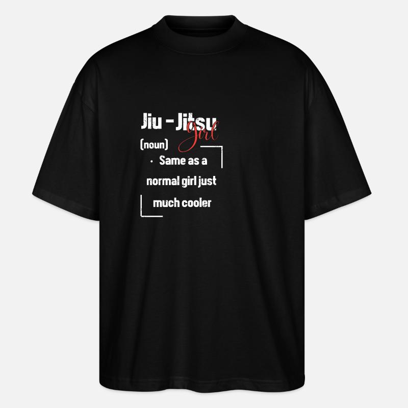 Jiu Jitsu Self Defense - Stanley/Stella Oversized Unisex Organic T-shirt Blaster 2.0 - black