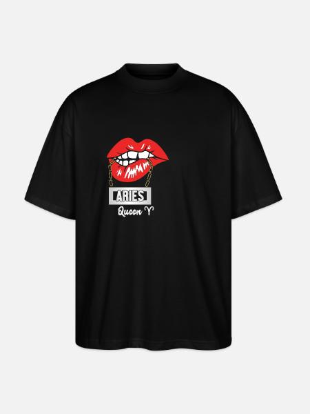 Sternzeichen Widder - Stanley/Stella Oversized Unisex Bio T-Shirt Blaster 2.0 - Schwarz