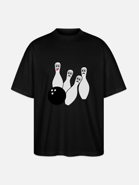 Bowling (super cheap!) - Stanley/Stella Oversized Unisex Organic T-shirt Blaster 2.0 - black