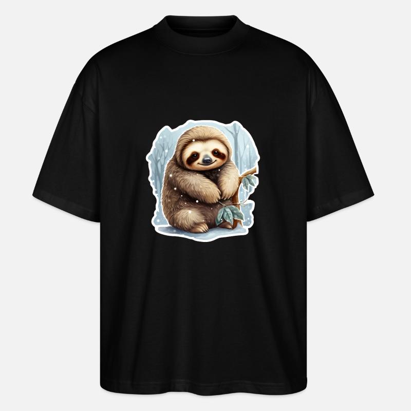 ChilligesFrostyDesign - Stanley/Stella Oversized Unisex Bio T-Shirt Blaster 2.0 - Schwarz