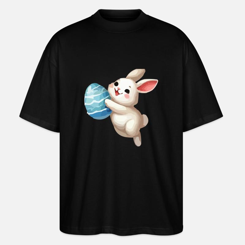 bunny rabbit easter bunny - Stanley/Stella Oversized Unisex Organic T-shirt Blaster 2.0 - black