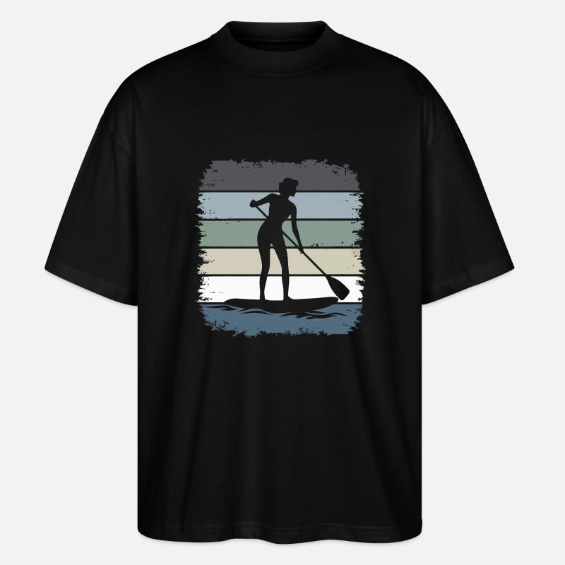 Stand Up Paddling - Stanley/Stella Oversized Unisex Bio T-Shirt Blaster 2.0 - Schwarz
