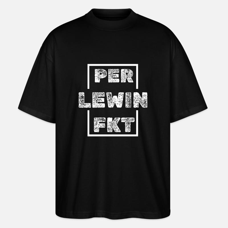 Lewin Lewin - Stanley/Stella Oversized Unisex Bio T-Shirt Blaster 2.0 - Schwarz