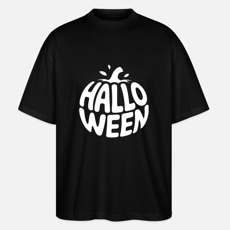 Pumpkin - Cool Vegetable Logo - Stanley/Stella Oversized Unisex Organic T-shirt Blaster 2.0 - black