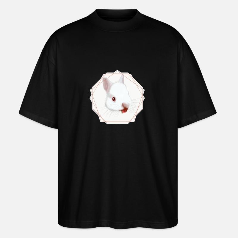 Himbeer Nom - Stanley/Stella Oversized Unisex Bio T-Shirt Blaster 2.0 - Schwarz