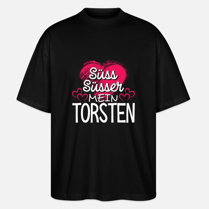 TORSTEN - süss - Stanley/Stella Oversized Unisex Bio T-Shirt Blaster 2.0 - Schwarz