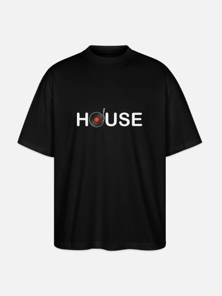 house music - Stanley/Stella Oversized Unisex Bio T-Shirt Blaster 2.0 - Schwarz