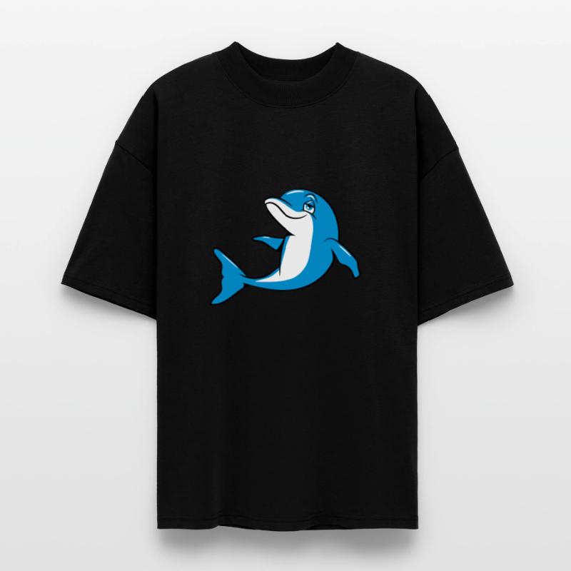 delfin witzig süss Stanley/Stella Oversized Unisex Bio T-Shirt Blaster 2.0
