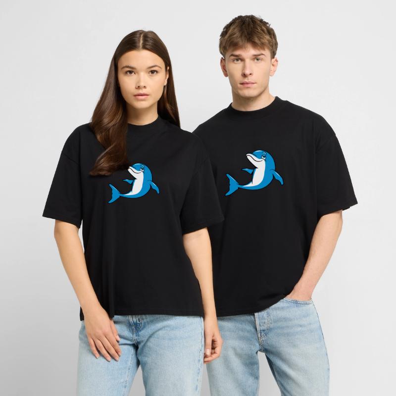 delfin witzig süss Stanley/Stella Oversized Unisex Bio T-Shirt Blaster 2.0